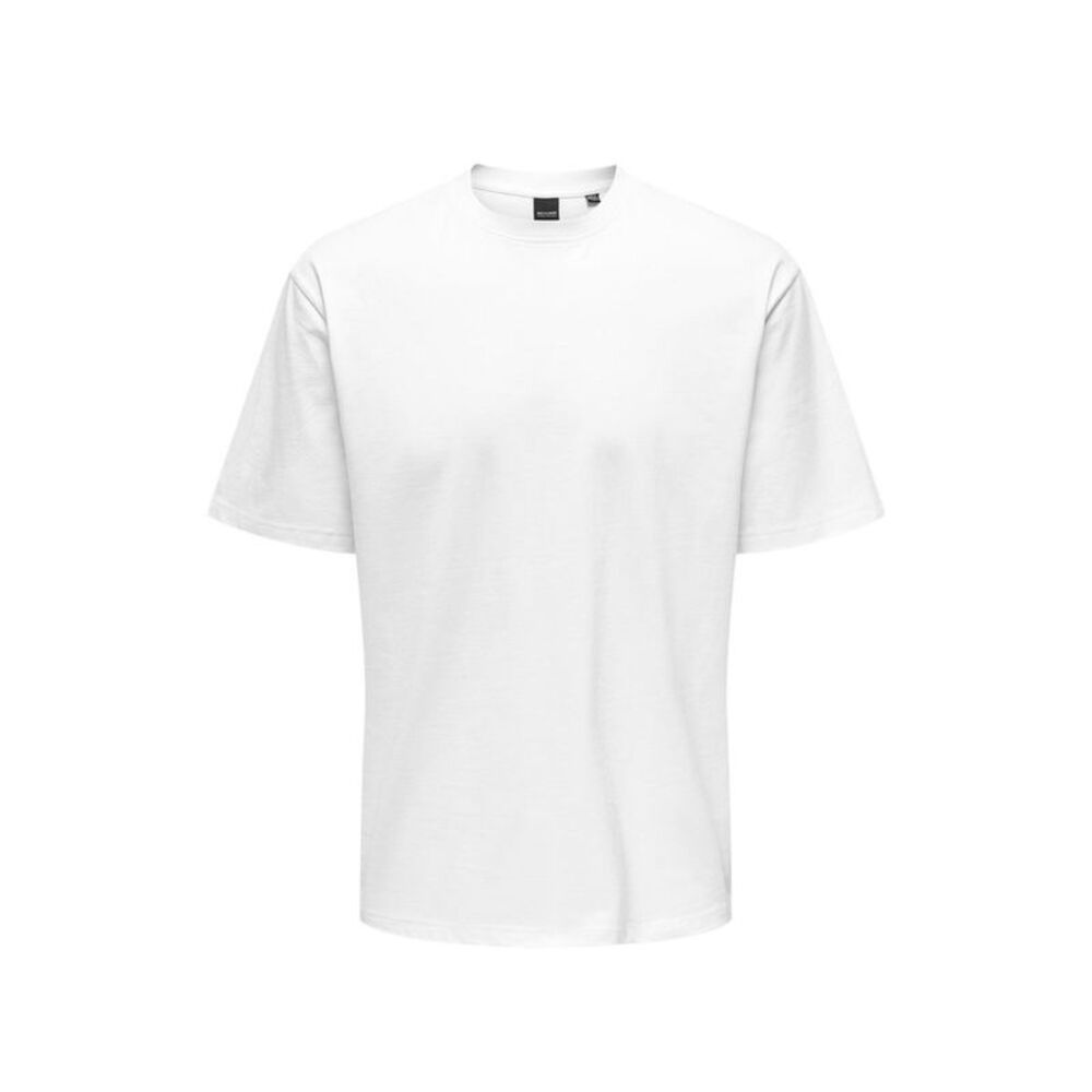 Only & Sons White Organic Cotton Men's T-Shirt